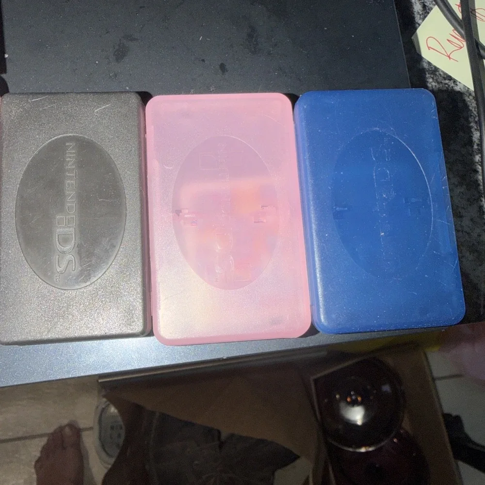 Nintendo DS Lite Console - Coral Pink (USGSPB) Good Condition W/ 5 Games READ